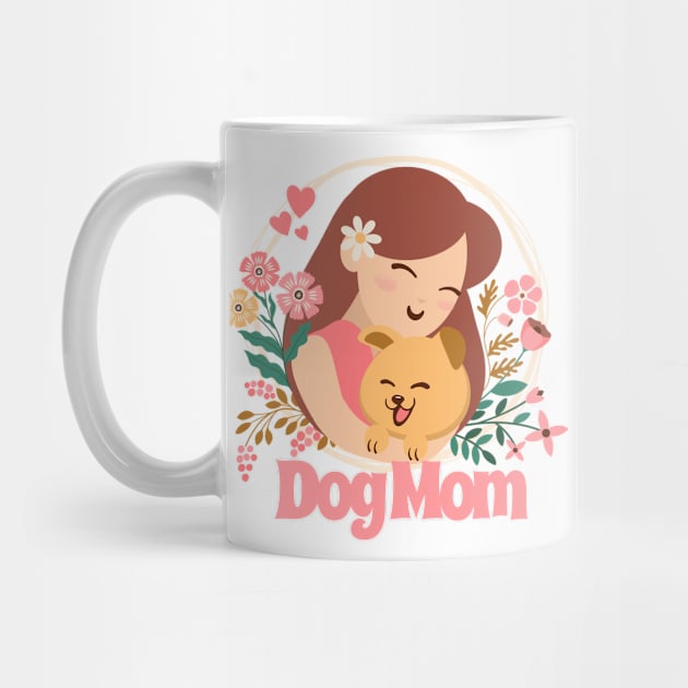 Dog mom lovely illustration by KOTYA